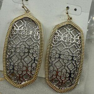 Kendra Scott- Danielle Earrings Silver and Gold